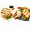 Pack Asiatique au Bœuf Surgelé | Raviolis, Bao & Nems